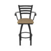 415 Jackie 3 Swivel Bar Stool with Arms