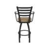 415 Jackie 3 Swivel Bar Stool with Arms