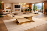 White Billiards Kyoto Modern Slate Pool Table