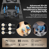 Kenzo 41-7D Dual Roller System Flexible Track Zero Gravity Full Body Massage Chair with Heart Rate Monitor and Health Detecti