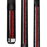 Lucasi Pinnacle Midnight Black with 2-stripe Cocobolo and silver crush, pinnacle shaft