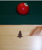 Klondike Log Pool Table