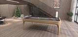 White Billiards Luca Leather Modern Slate Pool Table