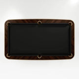 IN STOCK The Morris Modern Slate Leather Pool Table By White Billiards - Oatmeal Leather - Makassar Wood Rails