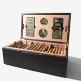 Cigar Humidor - Wenge with Spanish Cedar Lining - 80 Capacity