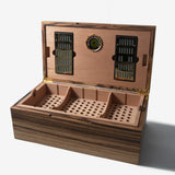 Cigar Humidor - Zebrawood with Spanish Cedar Lining - 80 Capacity