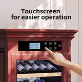 Nuvia 102-Bottle 10.6 Cu.Ft Wine Cooler Cabinet With LED Lighting And Temperature Control (SAK69027)