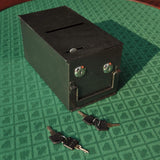 Modern 96-Inch Wooden Poker Table With U Shape Legs, Drop Box And Chips Tray (SAK83109)