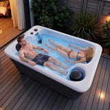 Nuvia Premium 2-Person Outdoor Hot Tub W/ 15 Stainless Steel Jets (SAK92015)