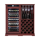 Nuvia 69-Bottle Wooden Wine Cooler Cabinet With Built-In Storage (SAK17539)