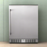 Premium 5.3 Cu.Ft Single Door Stainless Steel Built-In Wine Beverage Undercounter Refrigerator (SAK95276)