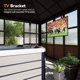 Grandview Premium Hardtop Aluminum Sunroom Solarium With TV Mount And Sliding Doors (SAK60439)