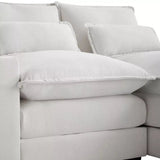 Modern Chenille U Shaped Sectional Console Couch