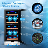 Dual-Zone 30-Bottle Wine Cooler