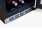 TrueFlame 24-Inch 5.3 Cu. Ft. Outdoor Rated Dual Zone Wine Cooler