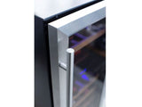 TrueFlame 24-Inch 5.3 Cu. Ft. Outdoor Rated Dual Zone Wine Cooler