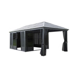 [11X21FT] Outdoor All-Season Solarium Sunroom Gazebo With Galvanized Steel Roof (SAK42018)
