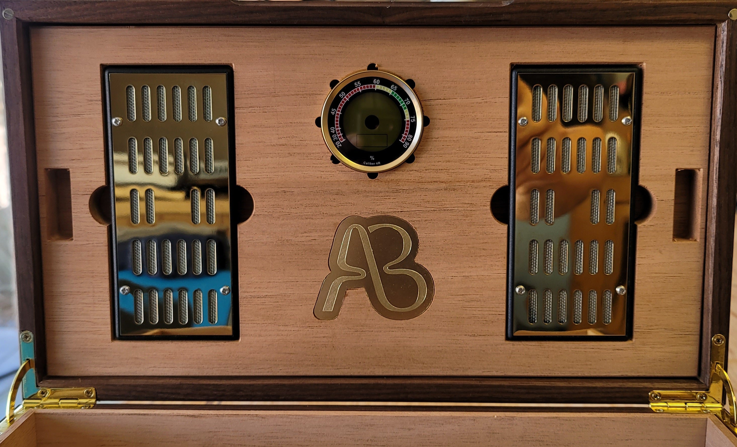 Cigar Humidor - Zebrawood with Spanish Cedar Lining - 80 Capacity