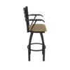 415 Jackie 3 Swivel Bar Stool with Arms