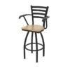 415 Jackie 3 Swivel Bar Stool with Arms