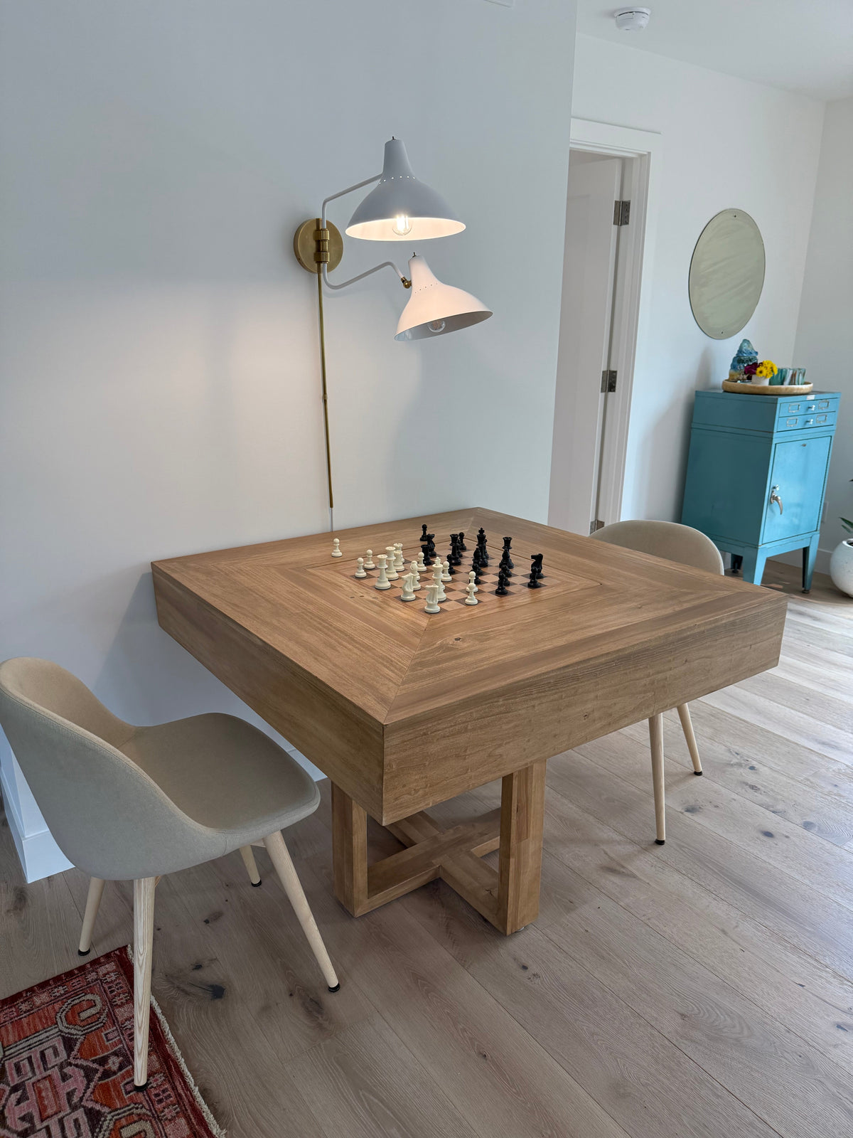 Minnetonka Reversible Board/Chess Game Table