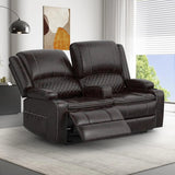 Leather 2 Seater Recliner Sofa Couch