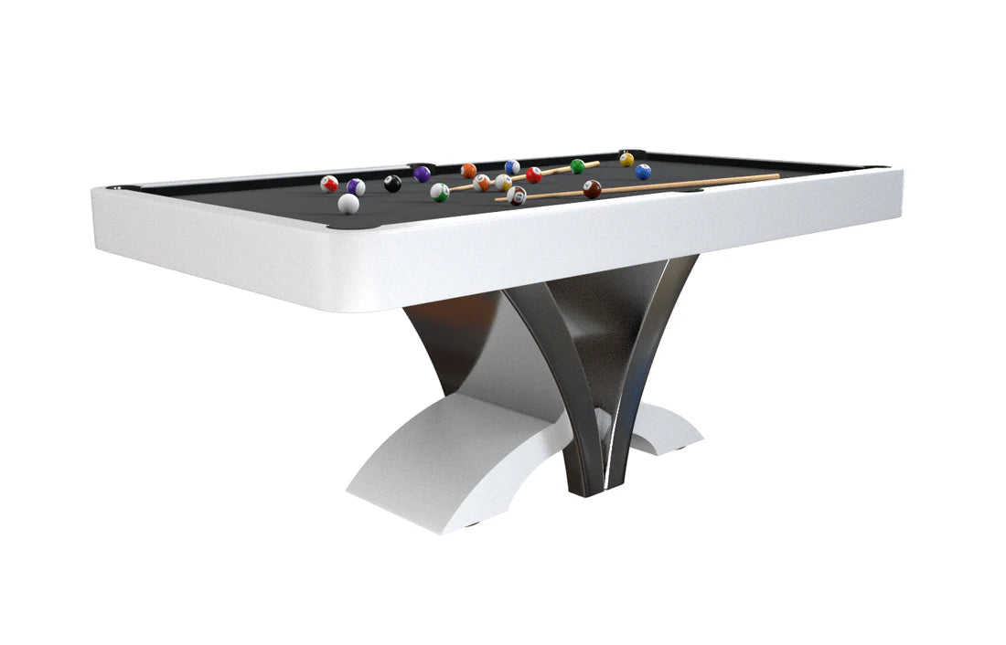 The Aliya Modern Slate Pool Table By White Billiards