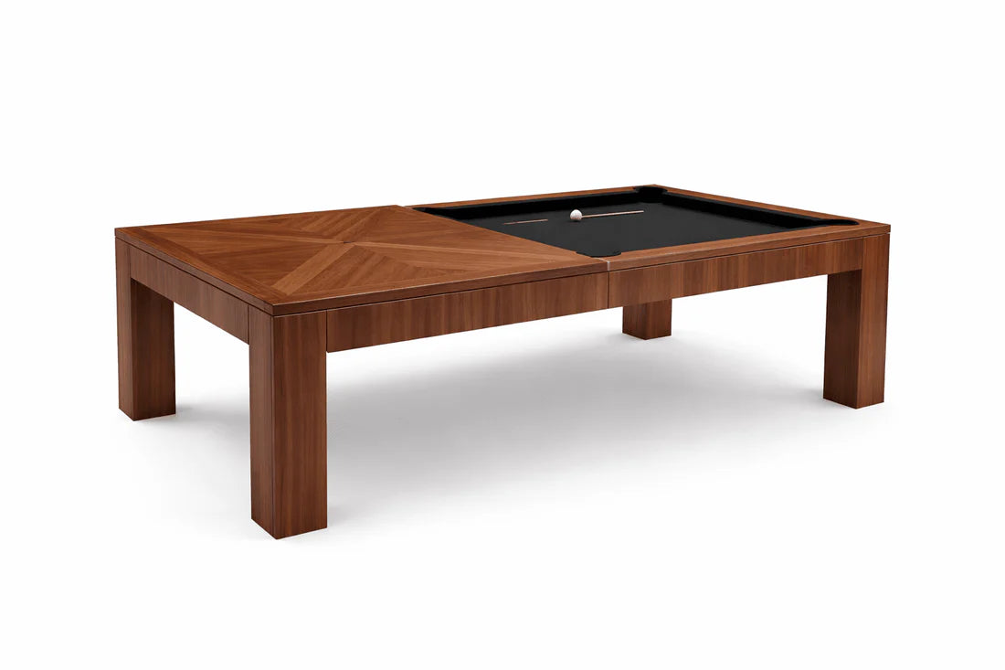 White Billiards Alpha Modern Slate Dining Top Pool Table