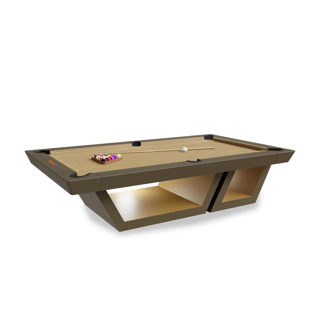 White Billiards Axel Modern Slate Pool Table