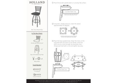 870 Hadleigh Upholstered Swivel Stool