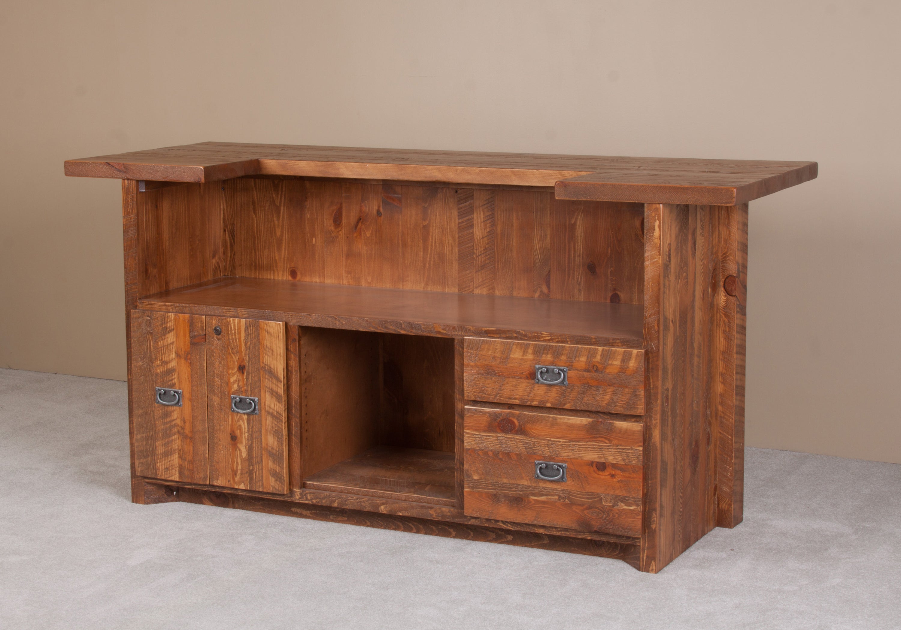 84 Inch Barnwood Bar