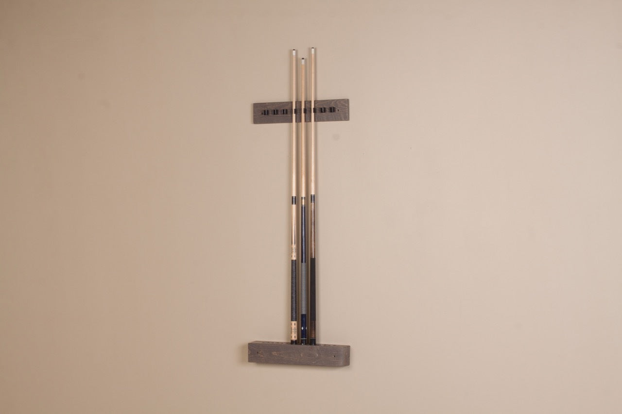 Barnwood 2 Piece Wall Cue Rack