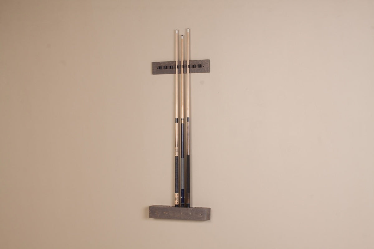 Barnwood 2 Piece Wall Cue Rack