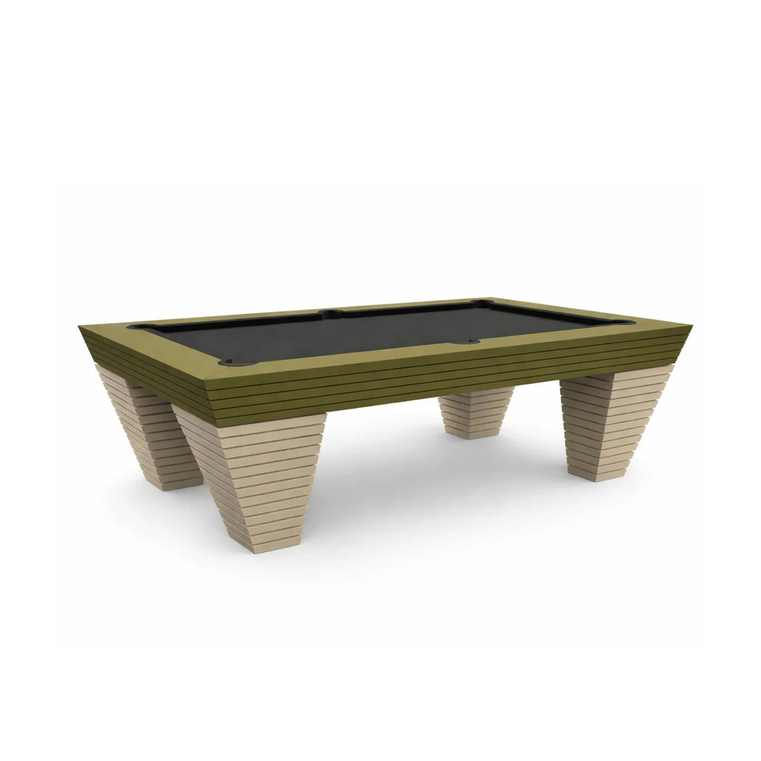 White Billiards Boulder Modern Slate Pool Table