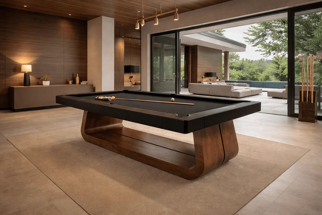 White Billiards Bruno Modern Slate Pool Table