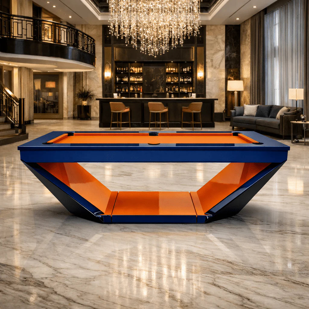 White Billiards Caesar Modern Slate Pool Table
