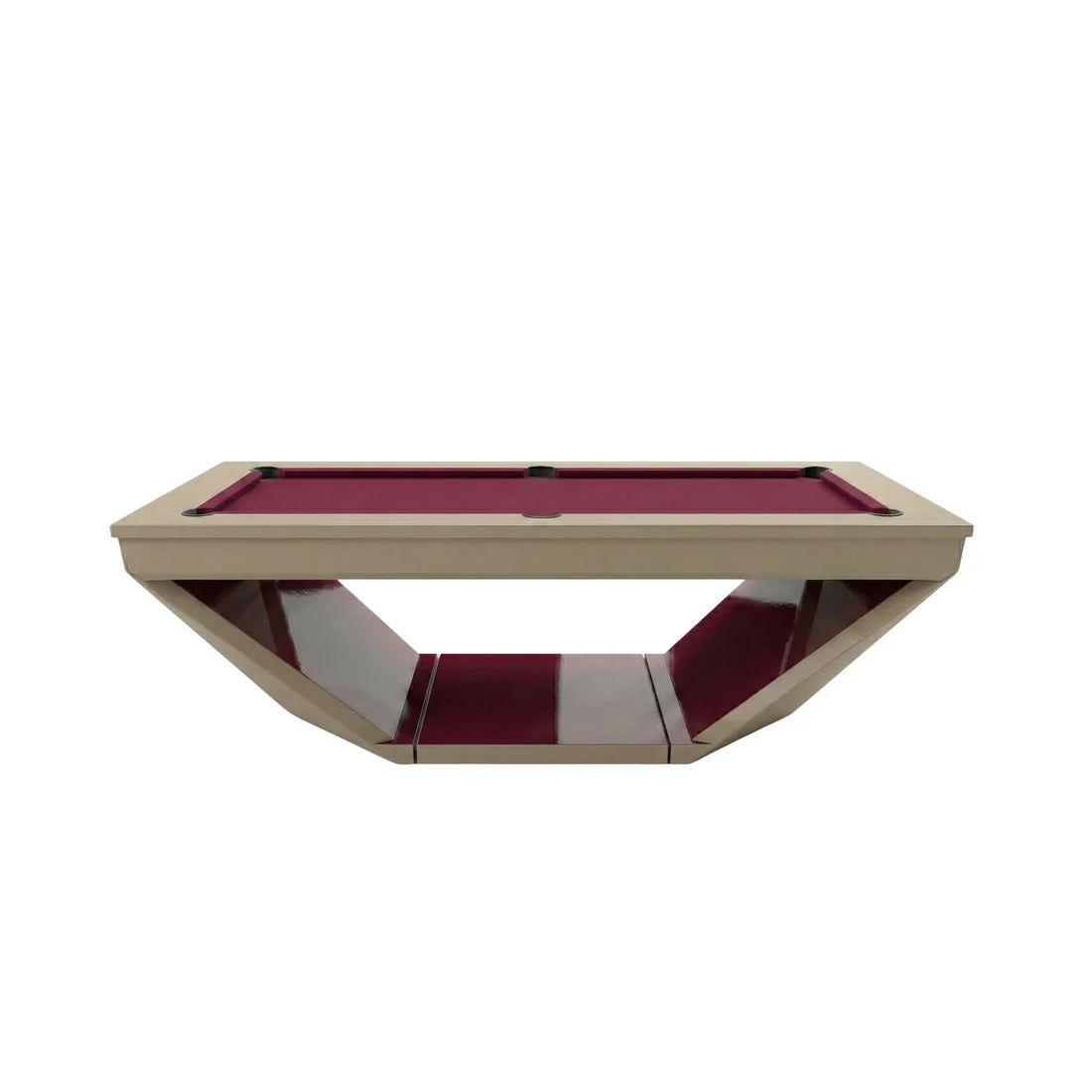 White Billiards Caesar Modern Slate Pool Table