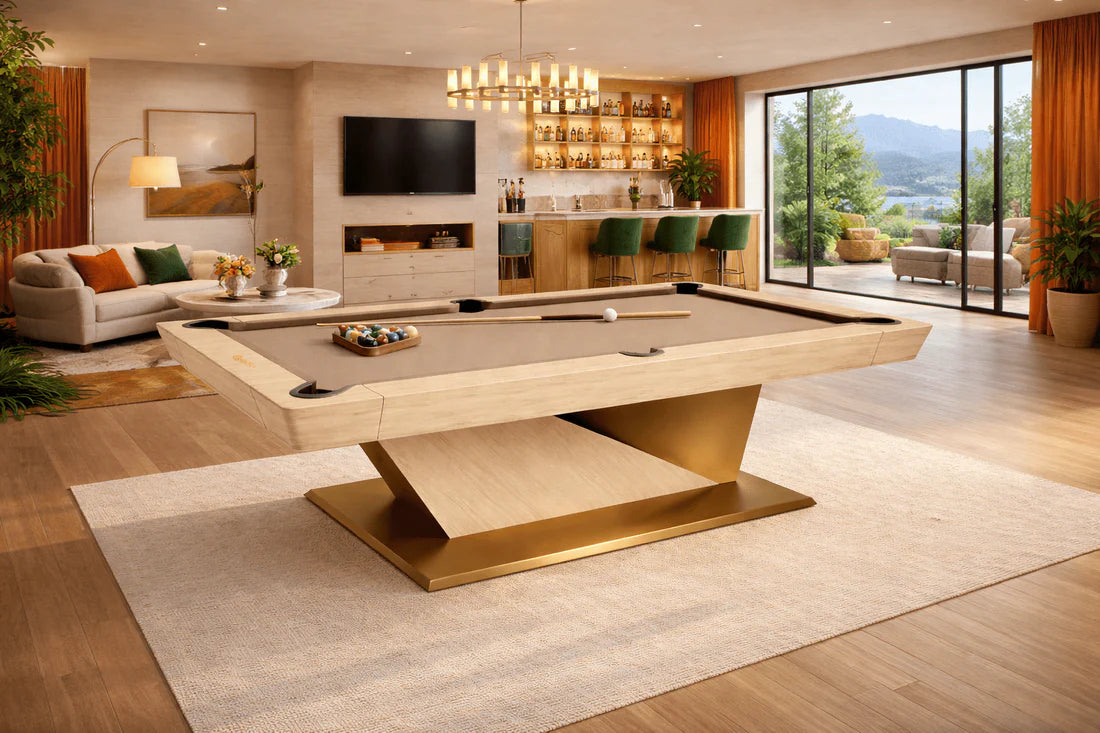 White Billiards Kyoto Modern Slate Pool Table