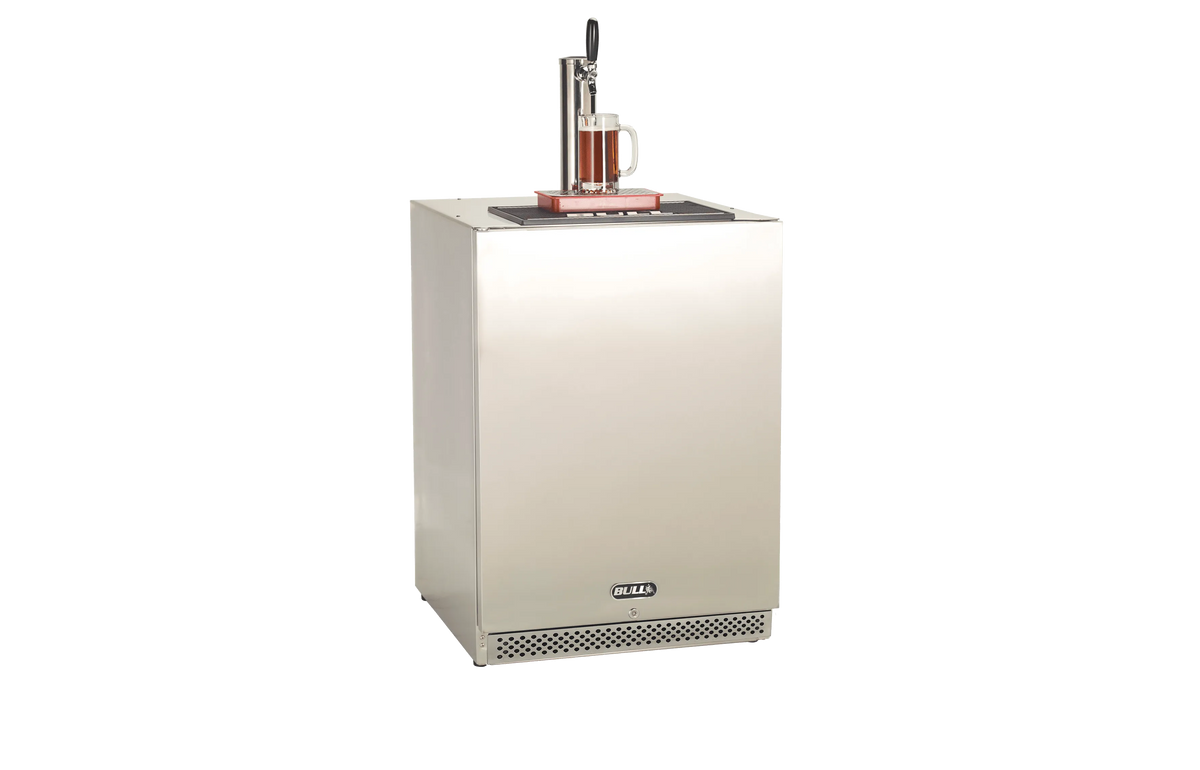 Bull 24-Inch 6.6 Cu. Ft. Left Hinge Outdoor Rated Single Tap Beer Dispenser / Kegerator