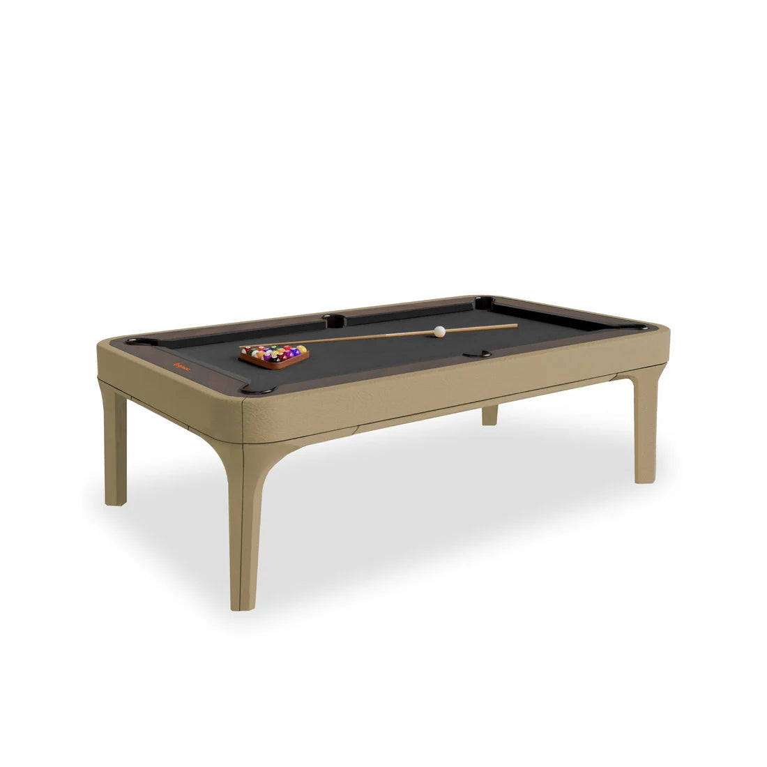 White Billiards Luca Leather Modern Slate Pool Table