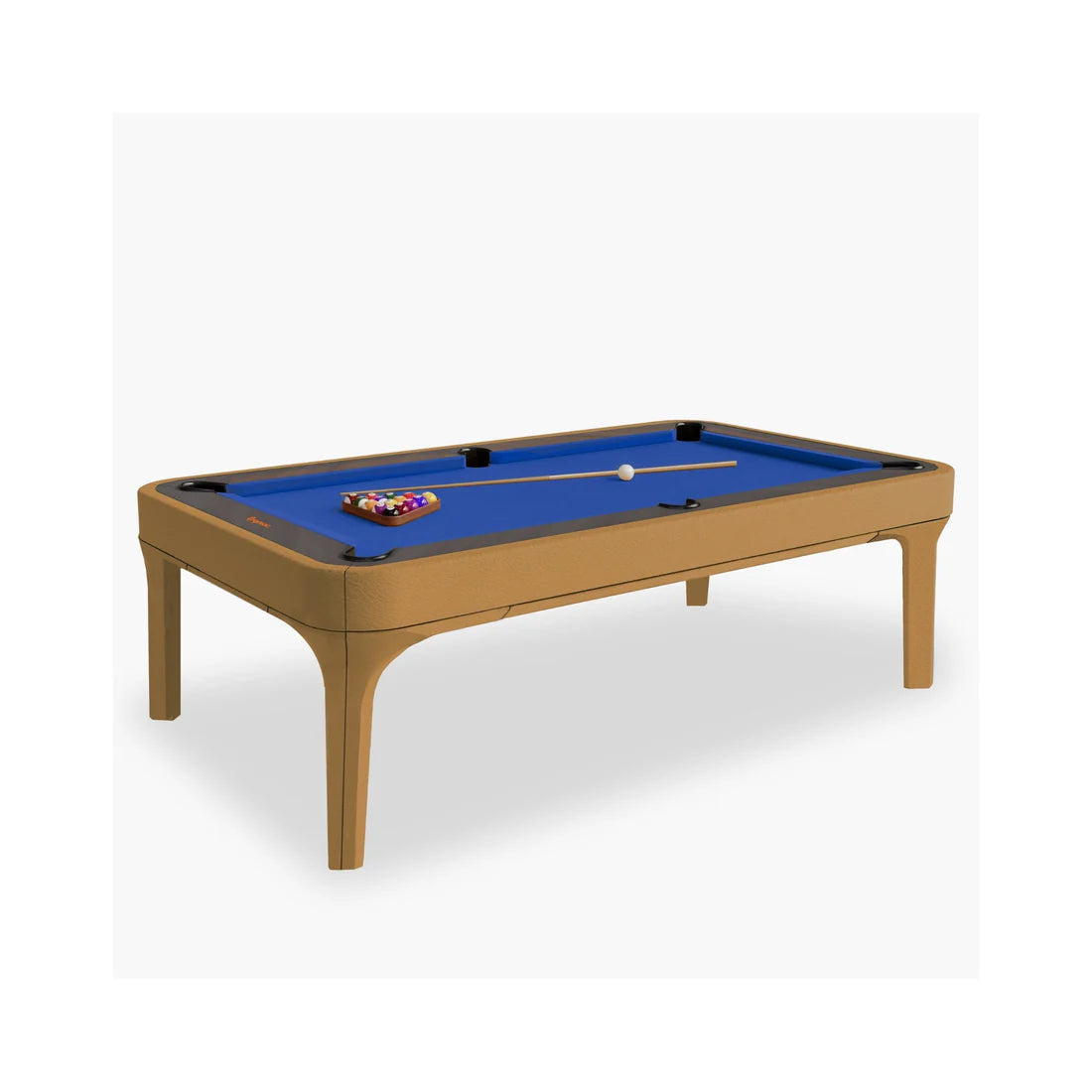 White Billiards Luca Leather Modern Slate Pool Table