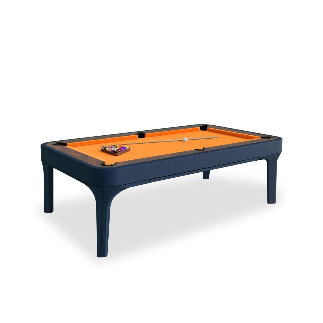 White Billiards Luca Leather Modern Slate Pool Table