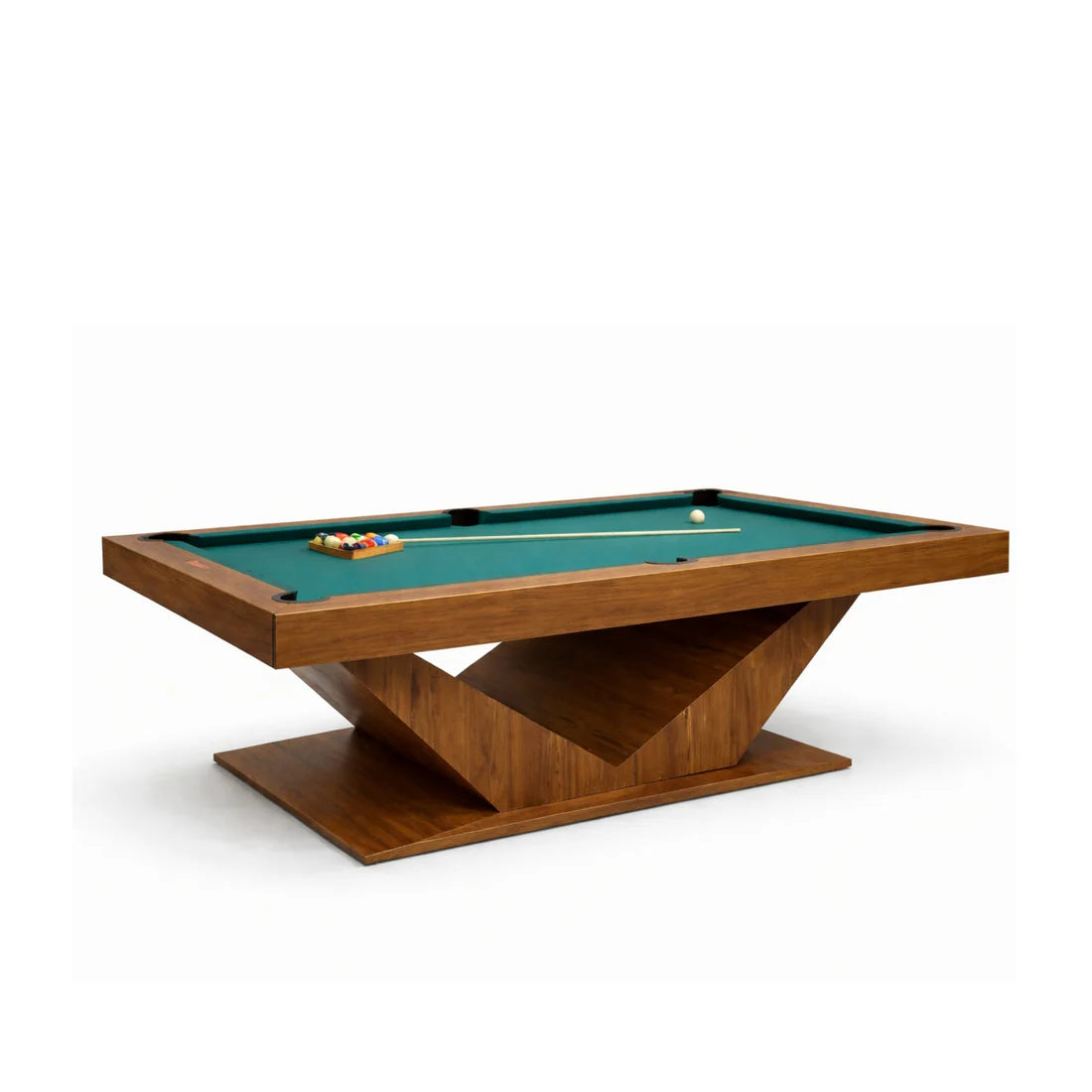 White Billiards Meridian Modern Slate Pool Table