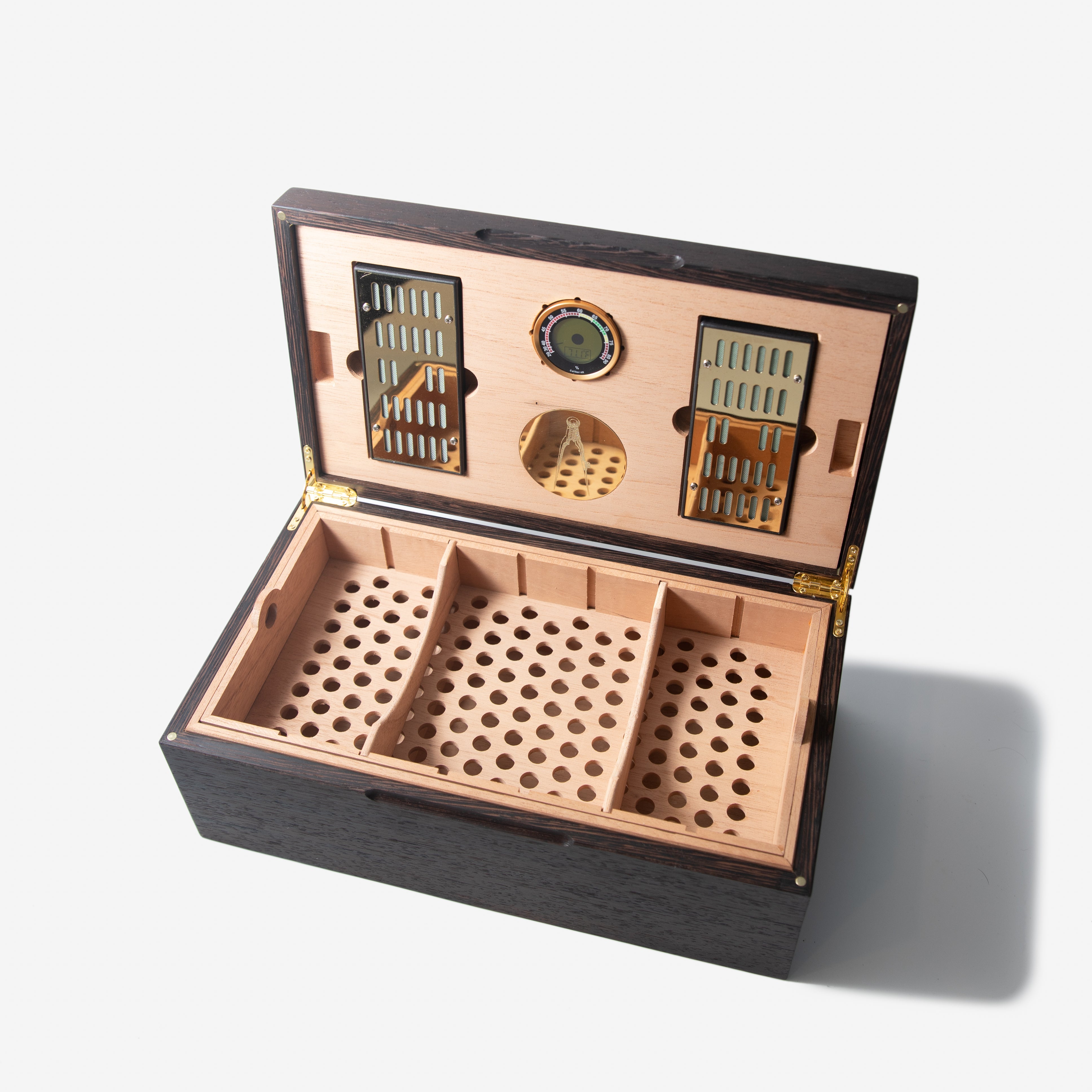 Cigar Humidor - Wenge with Spanish Cedar Lining - 80 Capacity