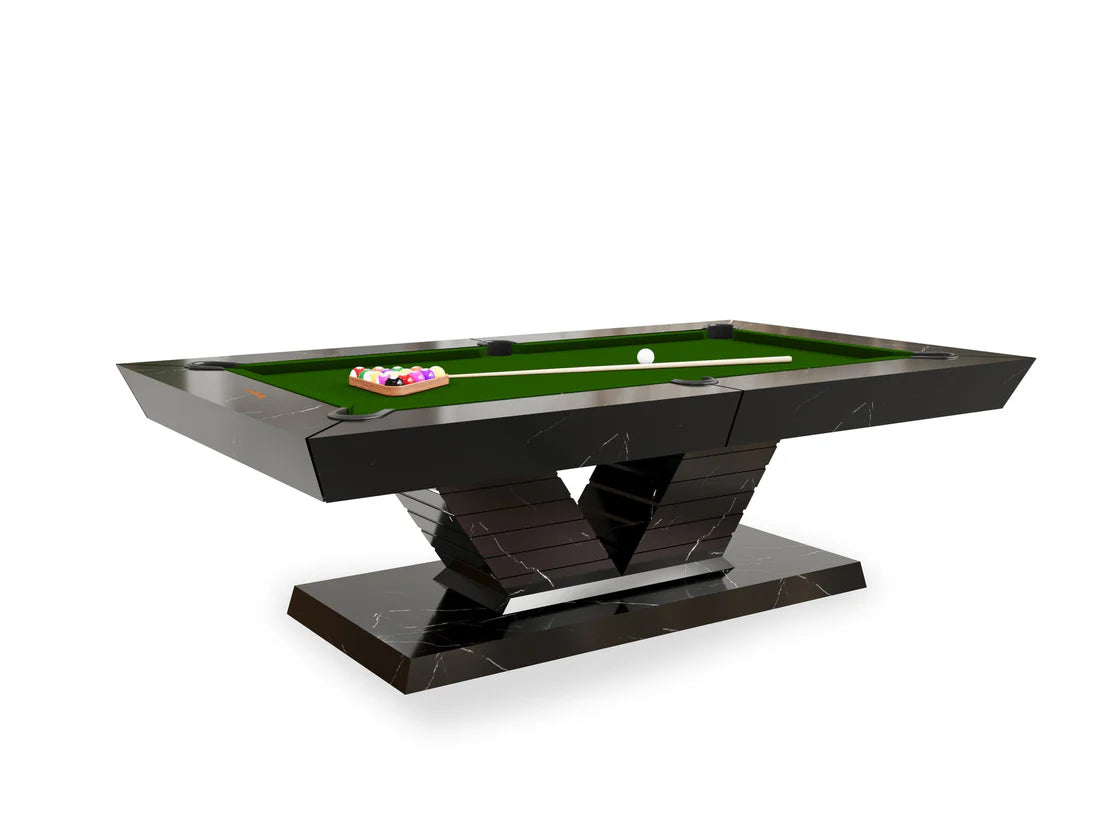 White Billiards Royal Modern Slate Pool Table
