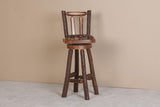 Sawtooth Hickory Upholstered Bar Stool