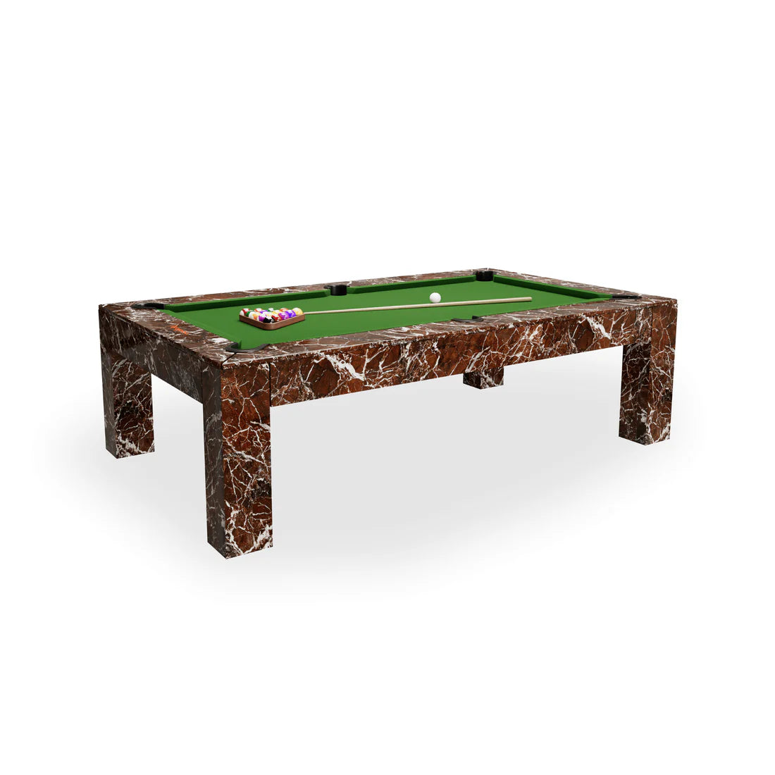 White Billiards Scarlett Modern Slate Pool Table