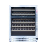 TrueFlame 24-Inch 5.3 Cu. Ft. Outdoor Rated Dual Zone Wine Cooler
