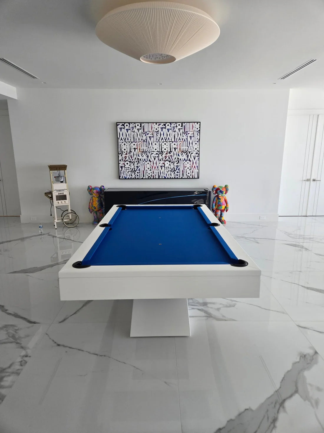 White Billiards Ultimate Modern Slate Pool Table