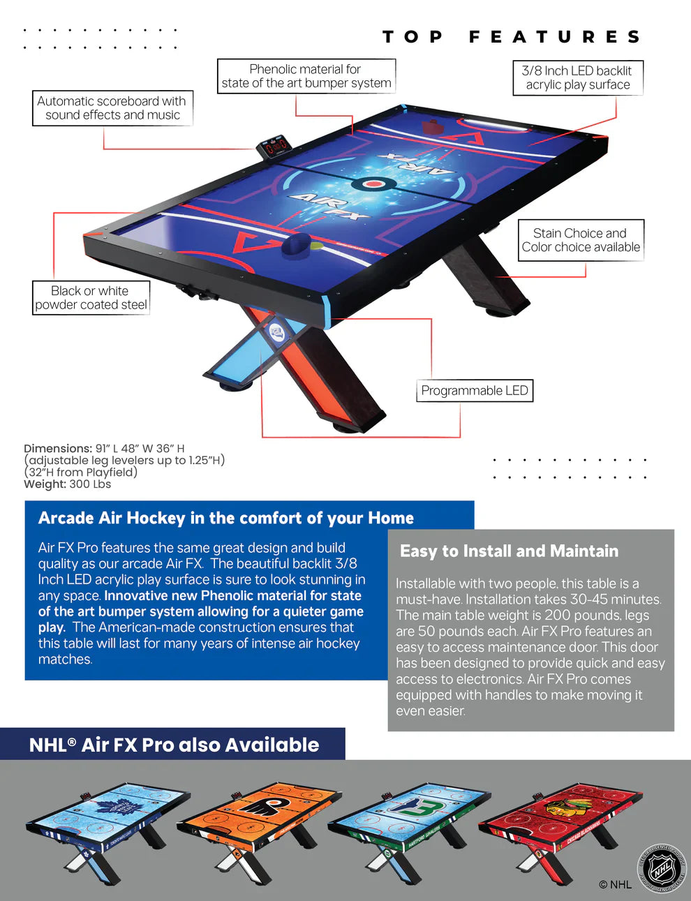 Ice® Air FX Pro Air Hockey Table 2025 Model!